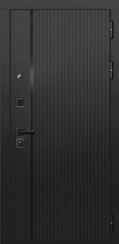 Фото Дверь ДвериПРО L-45 ФЛ-659 (12мм, nussbaum+черная патина винорит) DPRO195553