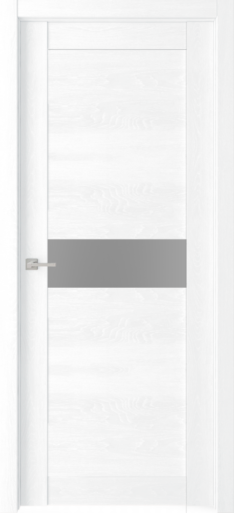 Межкомнатная дверь Легенда Велюкс 2 Ясень сноу Ясень сноу Стекло Сатинато графит