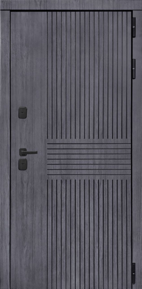 Дверь ДвериПРО Берген ФЛ-659 (12мм, nussbaum+черная патина винорит) DPRO195565