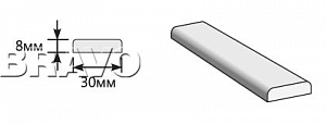 Товар Притворная планка 2000x30x8 BRK5116