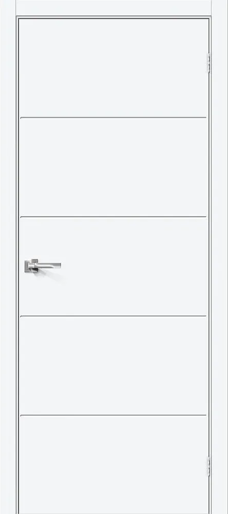 Межкомнатная дверь Граффити-2.Д.П White Silk BR5516