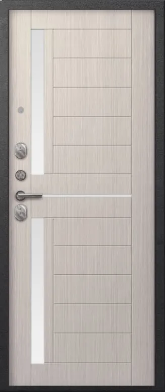 Товар Дверь A-01 черный сатин - капучино 3д DIS007326